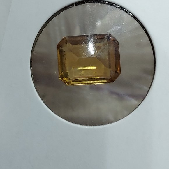 10mm x 8mm Yellow square Emerald Cut Citrine Loose Gem - Picture 5 of 6